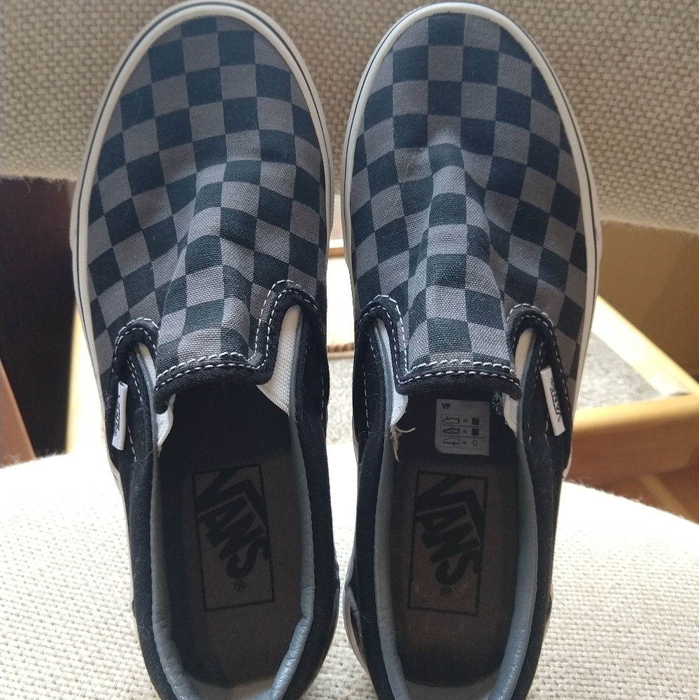 Vans checkers slip on size 4.5 men/6 women